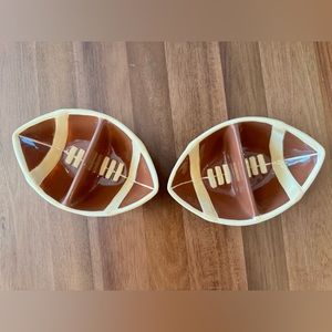 Ceramic Football Nut Bowls ( 2 bowls )